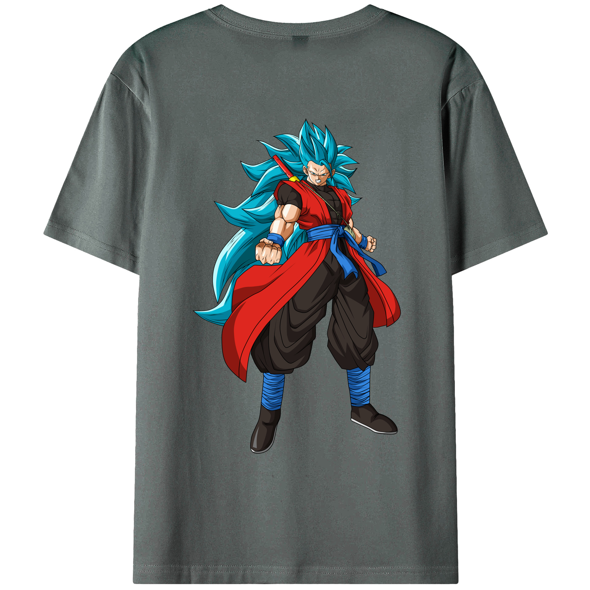 （画像用） ドラゴンボール ベジット DRAGON BALL Vegetto 綿100％ メンズ半袖Tシャツ（バックプリント） 通気性